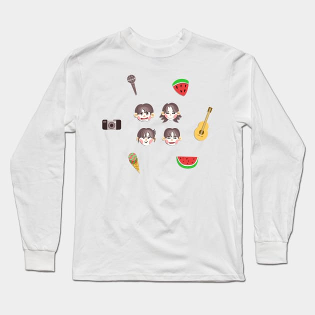 Fanart twinkling watermelon ver 2 Long Sleeve T-Shirt by diaricesalt